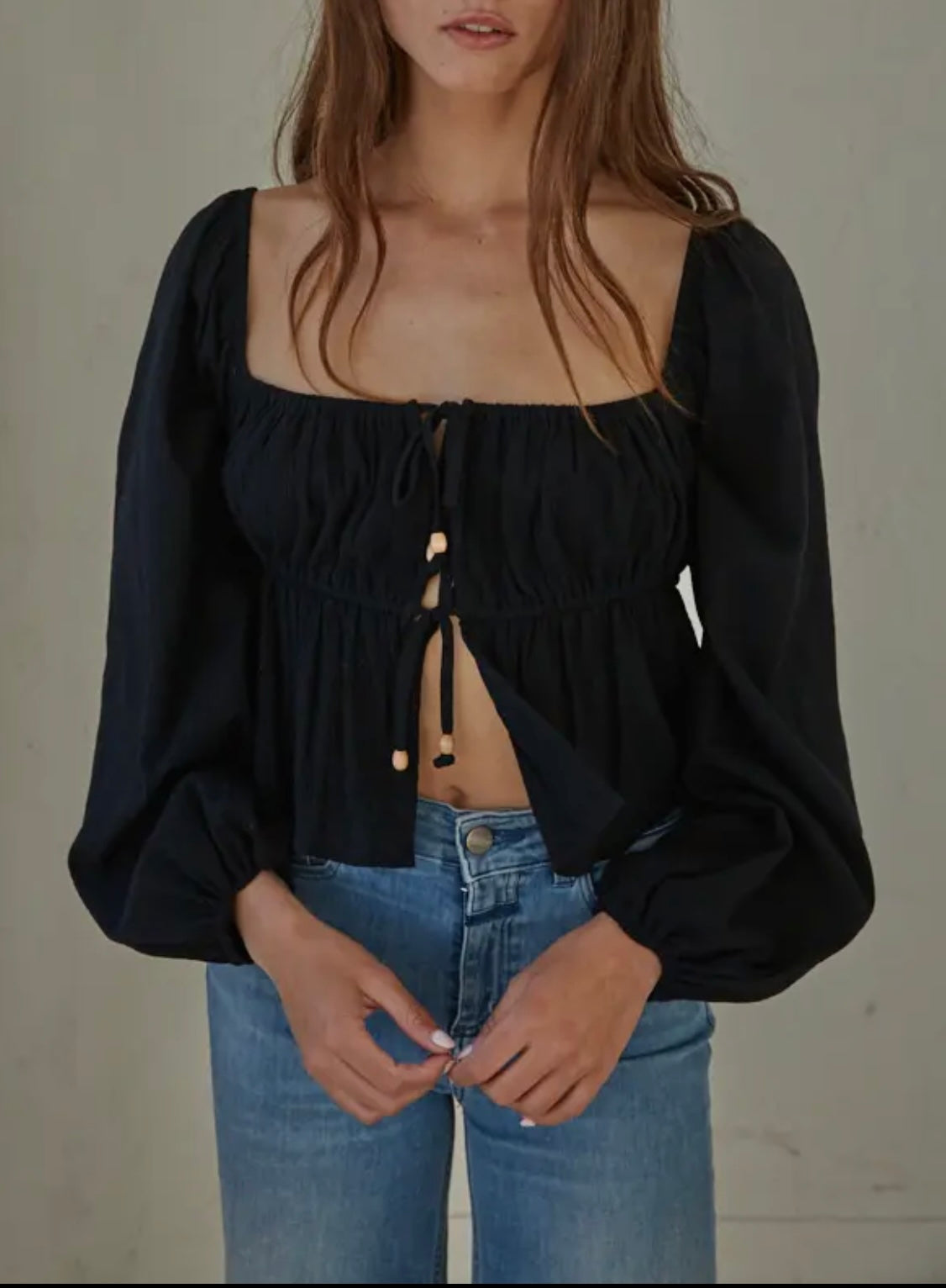 black summer blouse