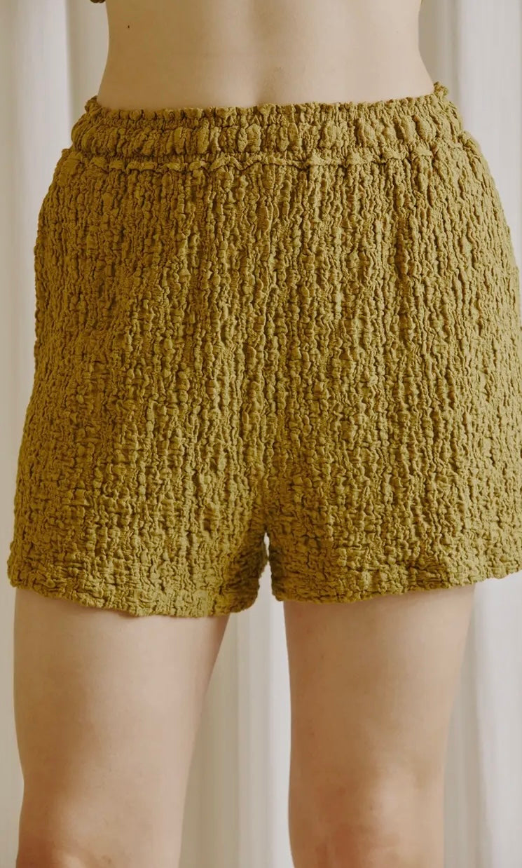 textured shorts