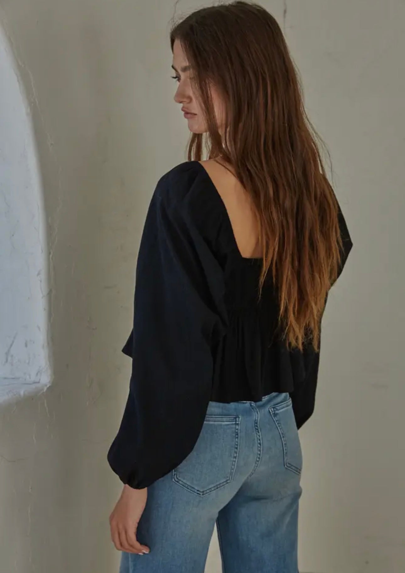 black summer blouse