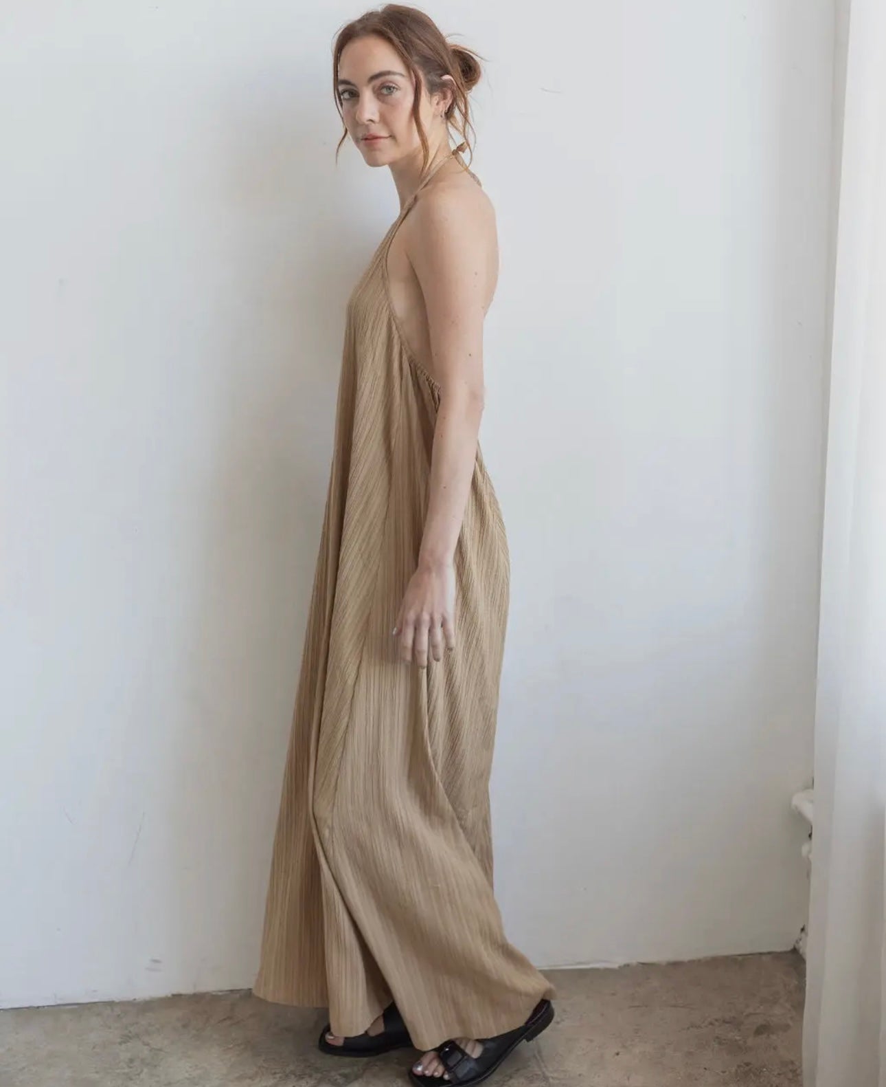 open back maxi dress