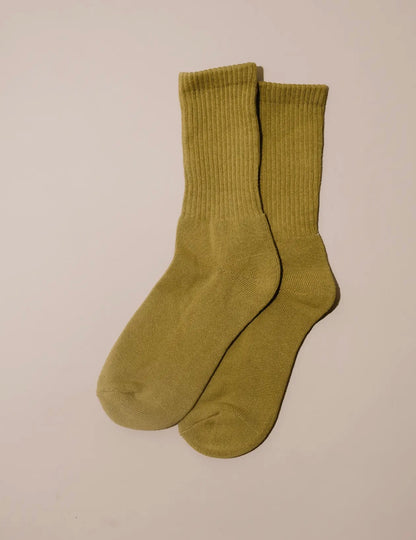 Cotton Blend Crew Socks