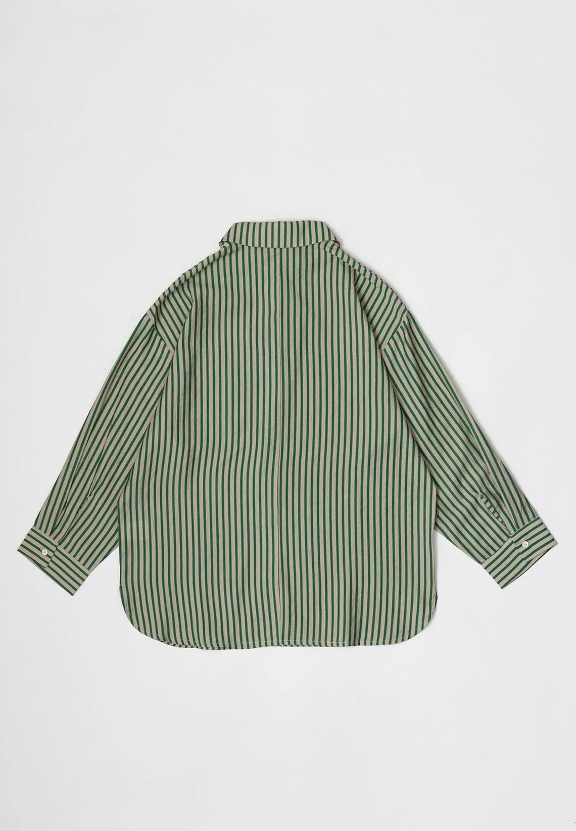 green striped button down