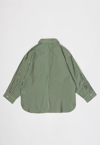 green striped button down