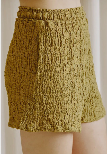 textured shorts